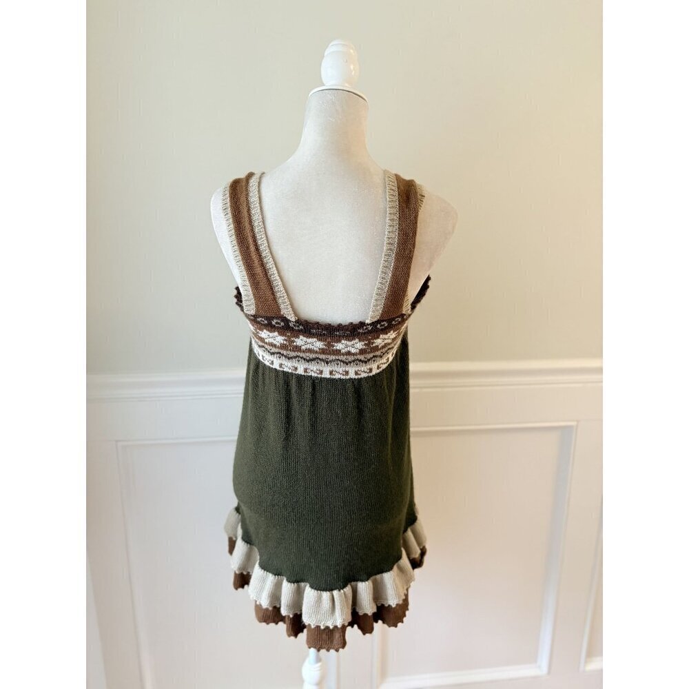Carolina K Tuckernuck Alpaca Blend Knit Tunic Dress S Made in Peru - Picture 3 of 5